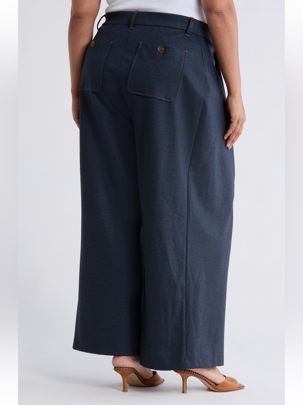 Democracy Ab'Solution Skyrise Pleated Wide Leg Pants (Plus) SZ-20W